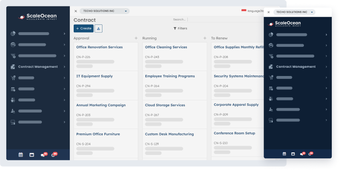 easy access with scaleocean contract management