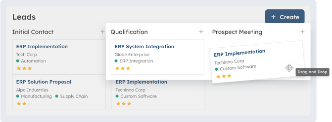 prospect tracking with scaleocean crm software