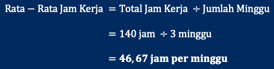 rumus rata-rata jam untuk sistem kerja roster