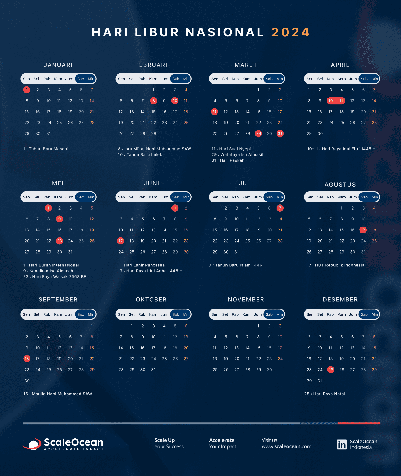 Kalender 2024 lengkap